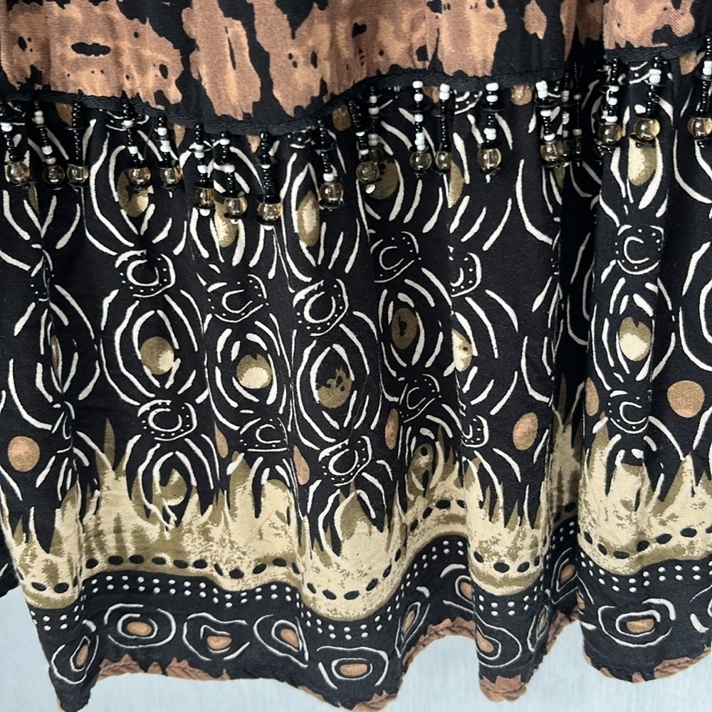 Notations Multi Print Boho Skirt Flowe - image 8